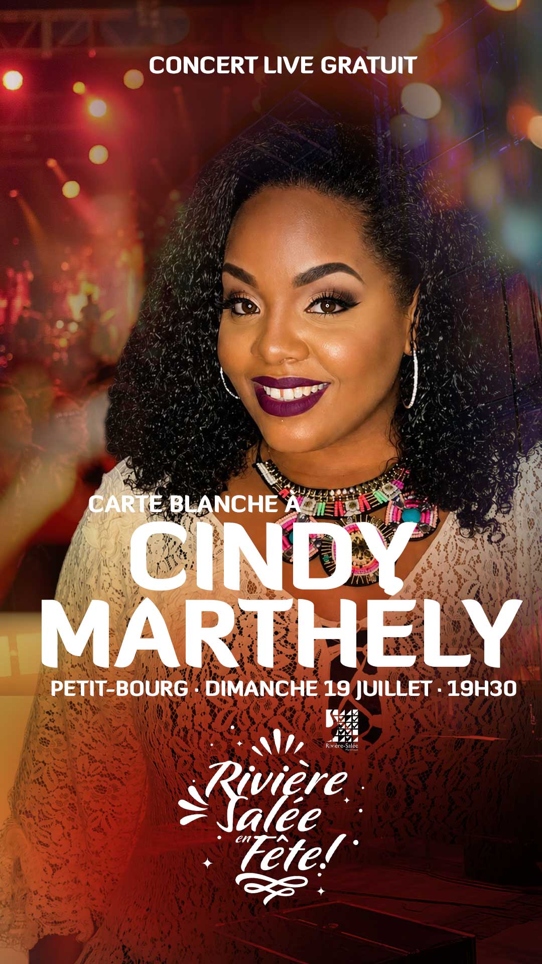 Carte blanche à Cindy Marthély — Petit-Bourg, dimanche 19 juillet 19h30